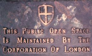 Public open space plaque